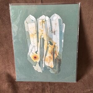 Hayley Tomlinson Crystal Cluster Art Print 8x10 Sage Green Modern Minimalist